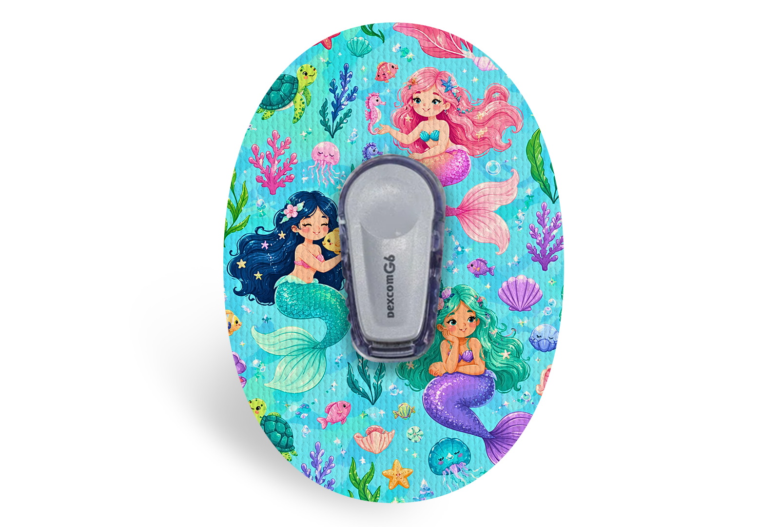 Mermaid Patch for Dexcom G6 / One diabetes supplies and insulin pumps