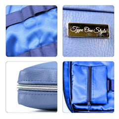 Navy Luxury T1D Essentials Bag for diabetes supplies and insulin pumps