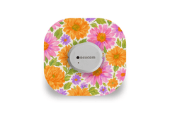 Nostalgic Flowers Patch - Dexcom G7 / One+ for Single diabetes supplies and insulin pumps
