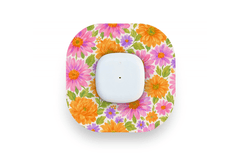 Nostalgic Flowers Patch - Simplera for Single diabetes supplies and insulin pumps