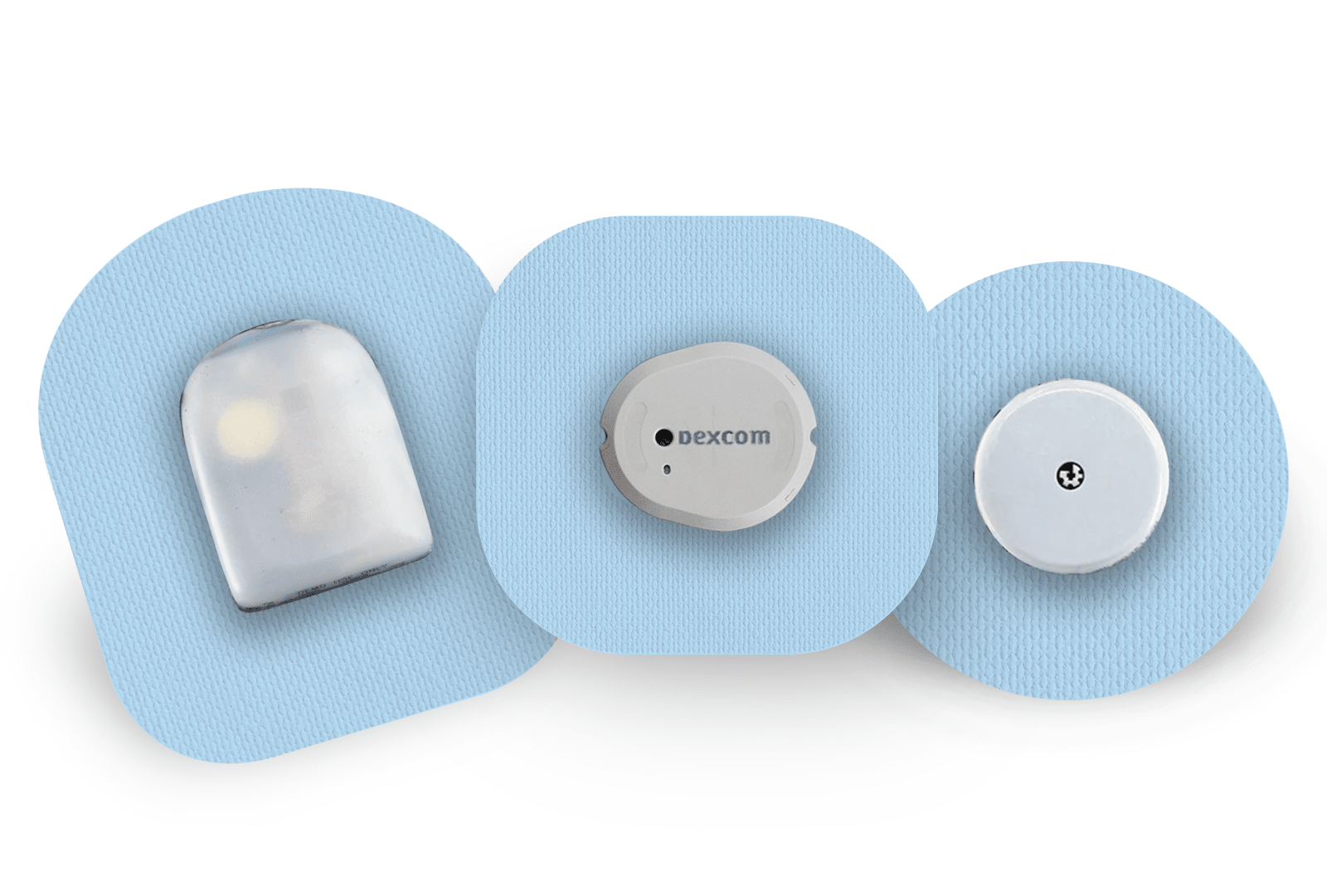 Pastel Blue Patch for Freestyle Libre 2 diabetes supplies and insulin pumps