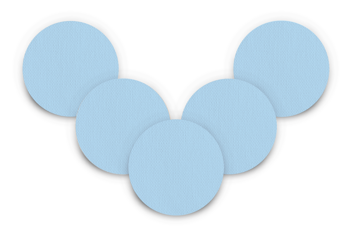 Pastel Blue Patch Pack for Generic Overpatch diabetes supplies and insulin pumps