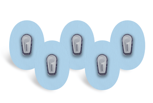 Pastel Blue Patch Pack for Dexcom G6 diabetes supplies and insulin pumps