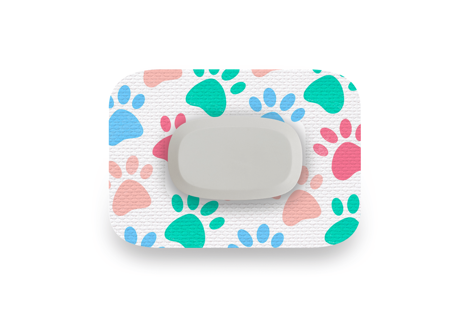 Pastel Paws Patch for GlucoRX Aidex diabetes supplies and insulin pumps