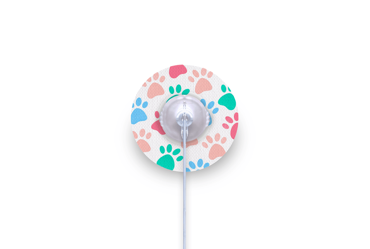 Pastel Paws Patch for mylife Orbit diabetes supplies and insulin pumps