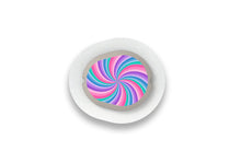  Pastel Swirl Sticker - Dexcom G7 for diabetes supplies and insulin pumps