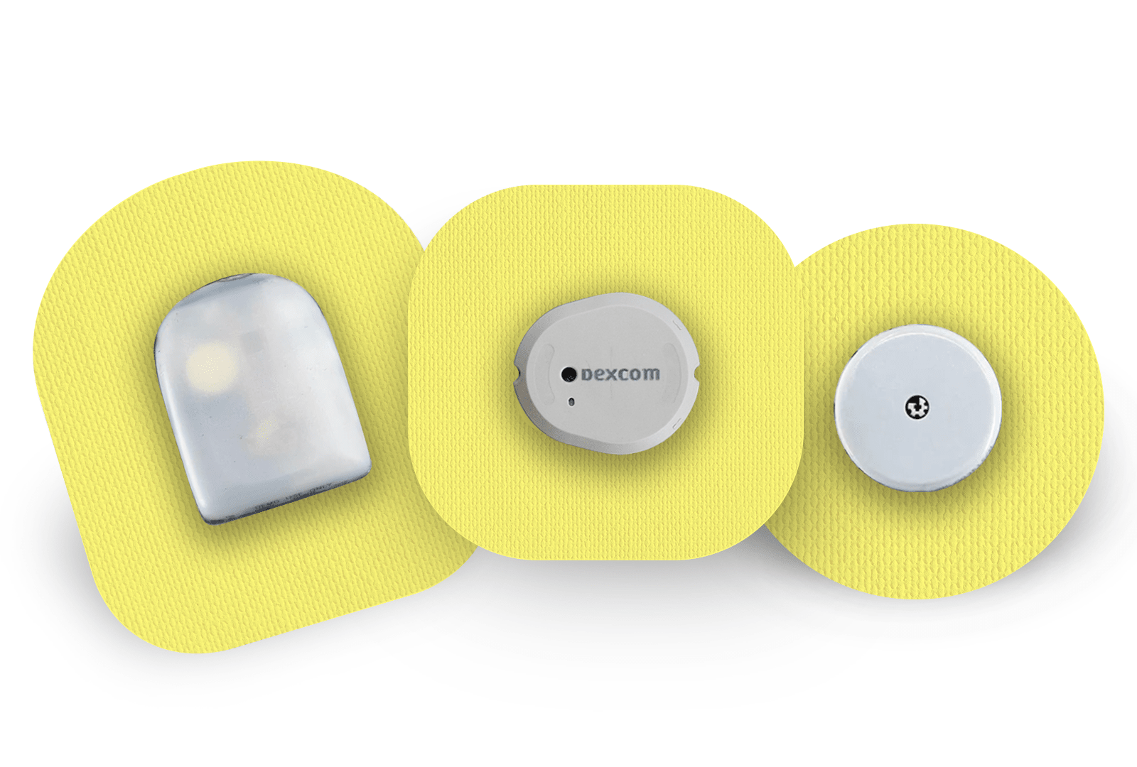 Pastel Yellow Patch for Freestyle Libre 2 diabetes supplies and insulin pumps