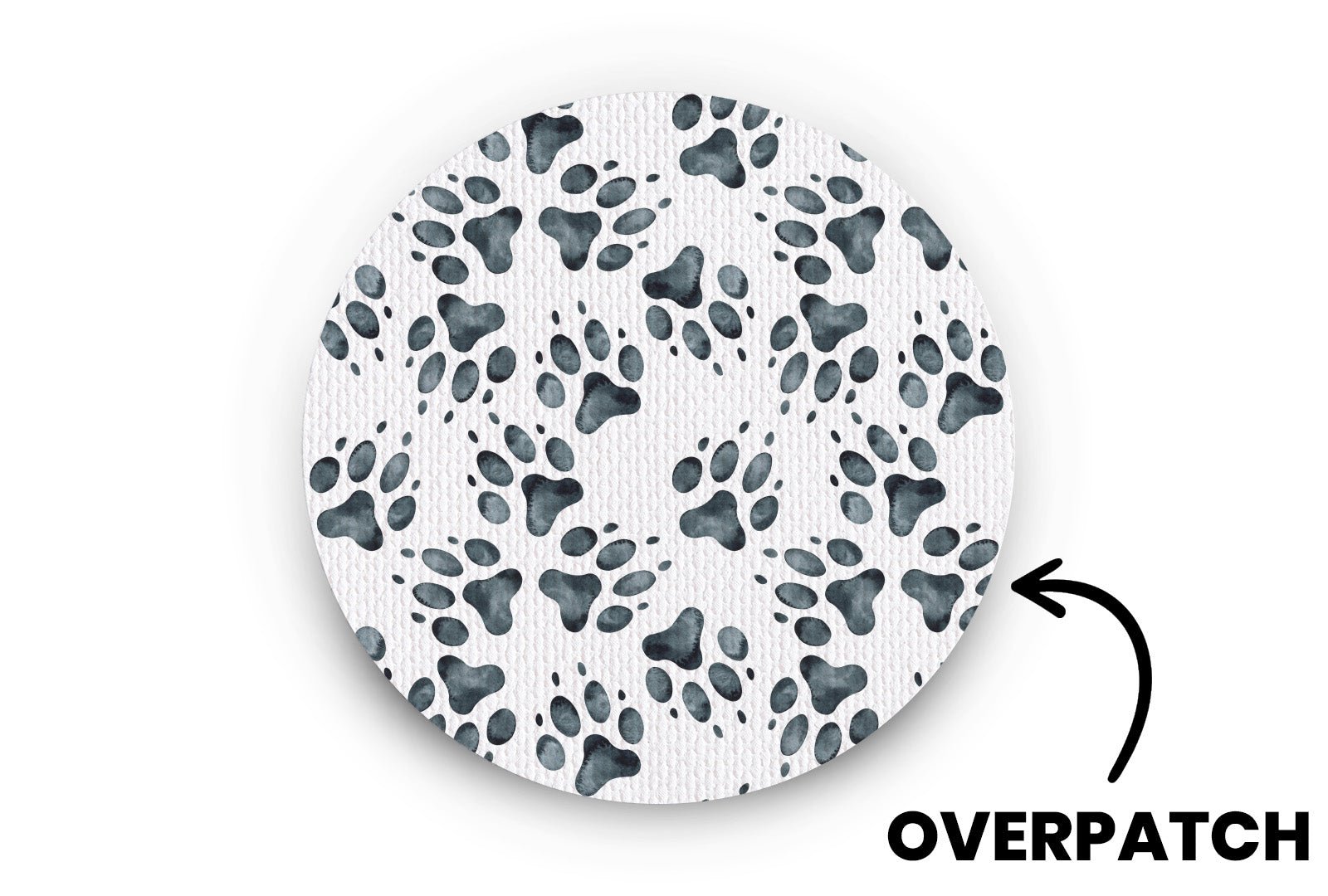 Paw Print Patch - Overpatches for Single diabetes supplies and insulin pumps