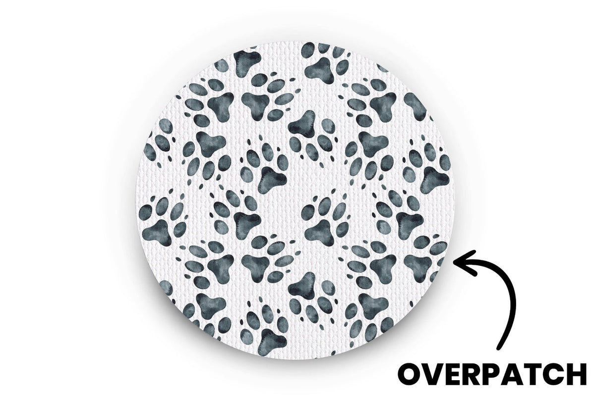Paw Print Patch - Overpatches for Single diabetes supplies and insulin pumps