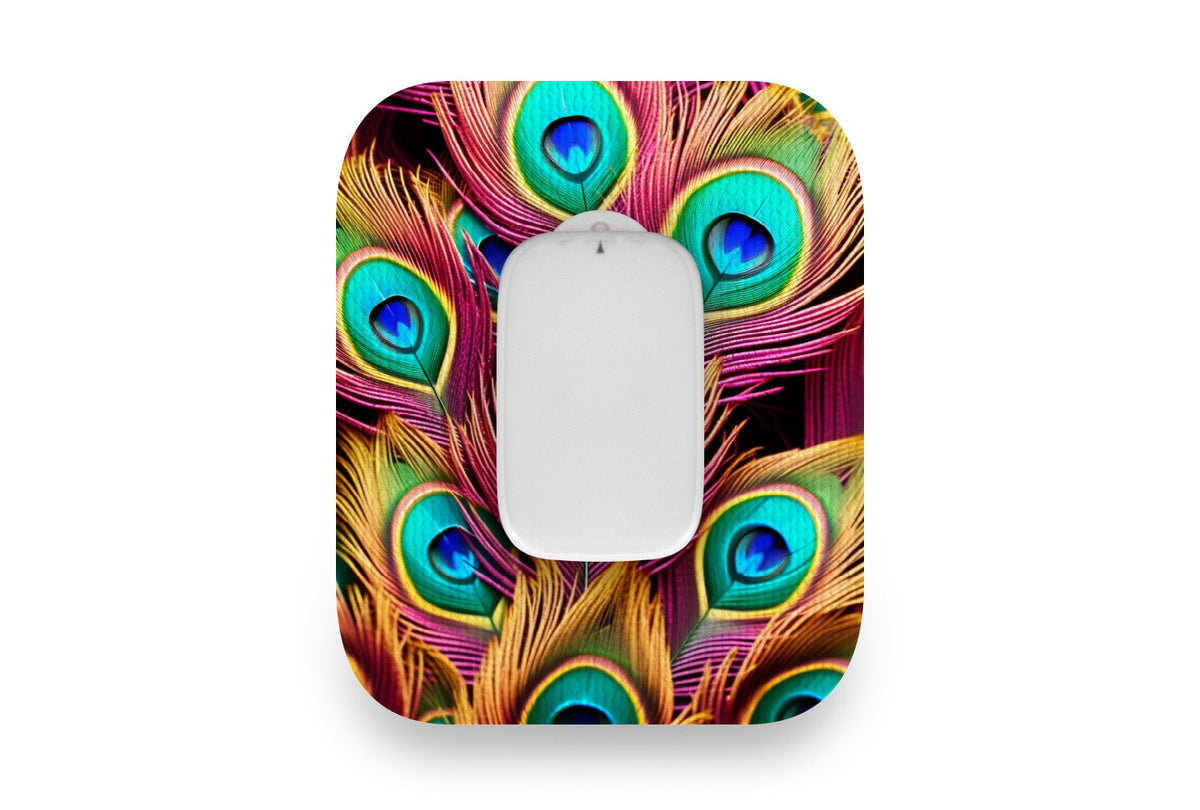 Peacock Feathers Patch - Medtrum CGM for Single diabetes supplies and insulin pumps