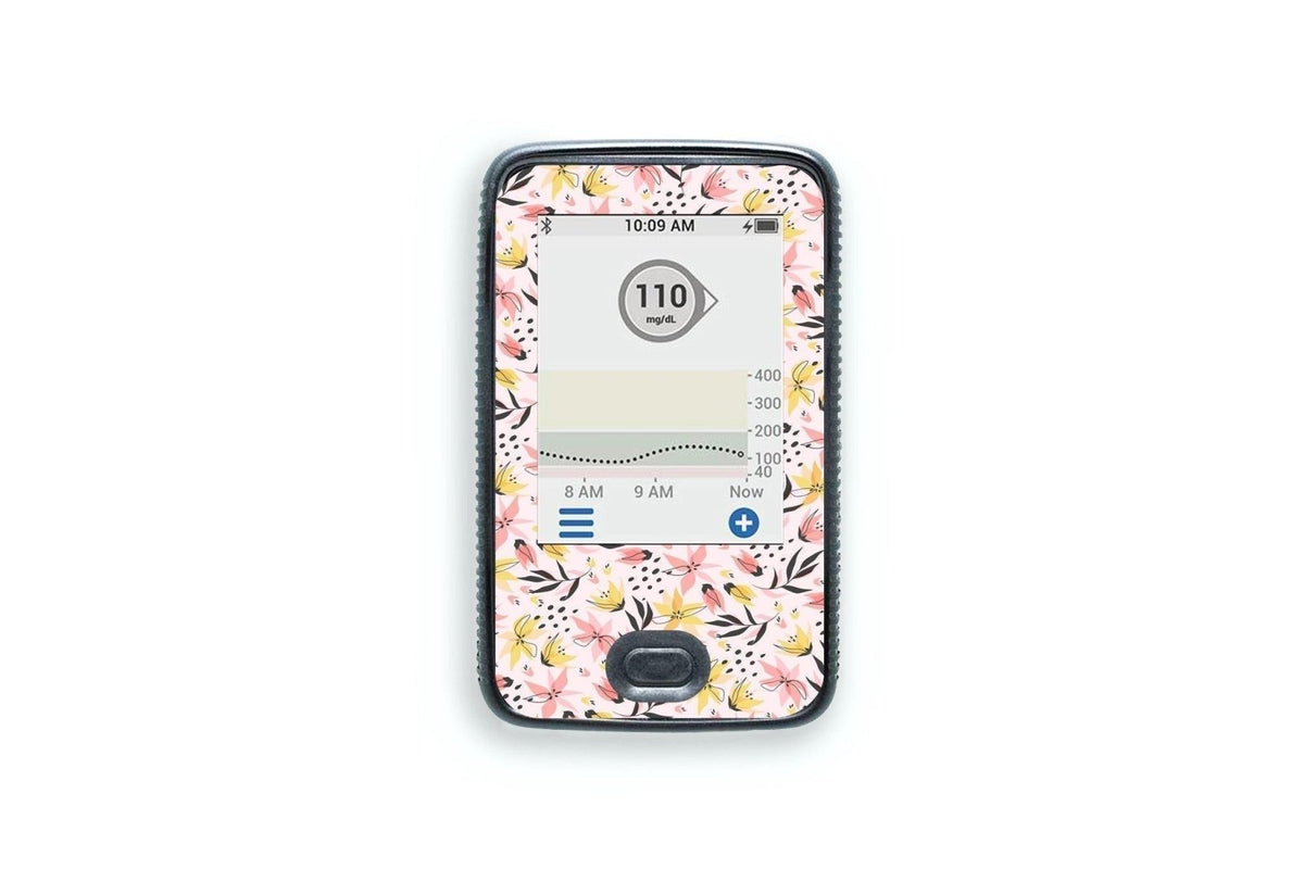 Star Lillies Sticker - Dexcom G6 / One Receiver for diabetes CGMs and insulin pumps