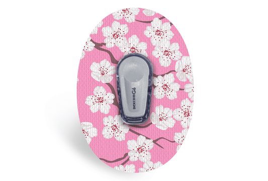 Pink Blossom Patch - Dexcom G6 / One for Single diabetes supplies and insulin pumps