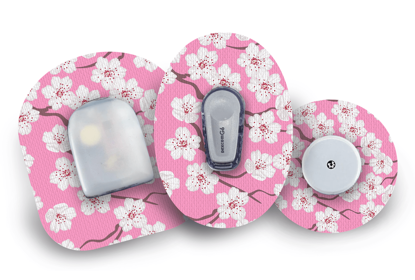 Pink Blossom Patch for Freestyle Libre 2 diabetes supplies and insulin pumps