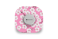 Pink Blossom Patch for Dexcom G7 / One+ diabetes supplies and insulin pumps