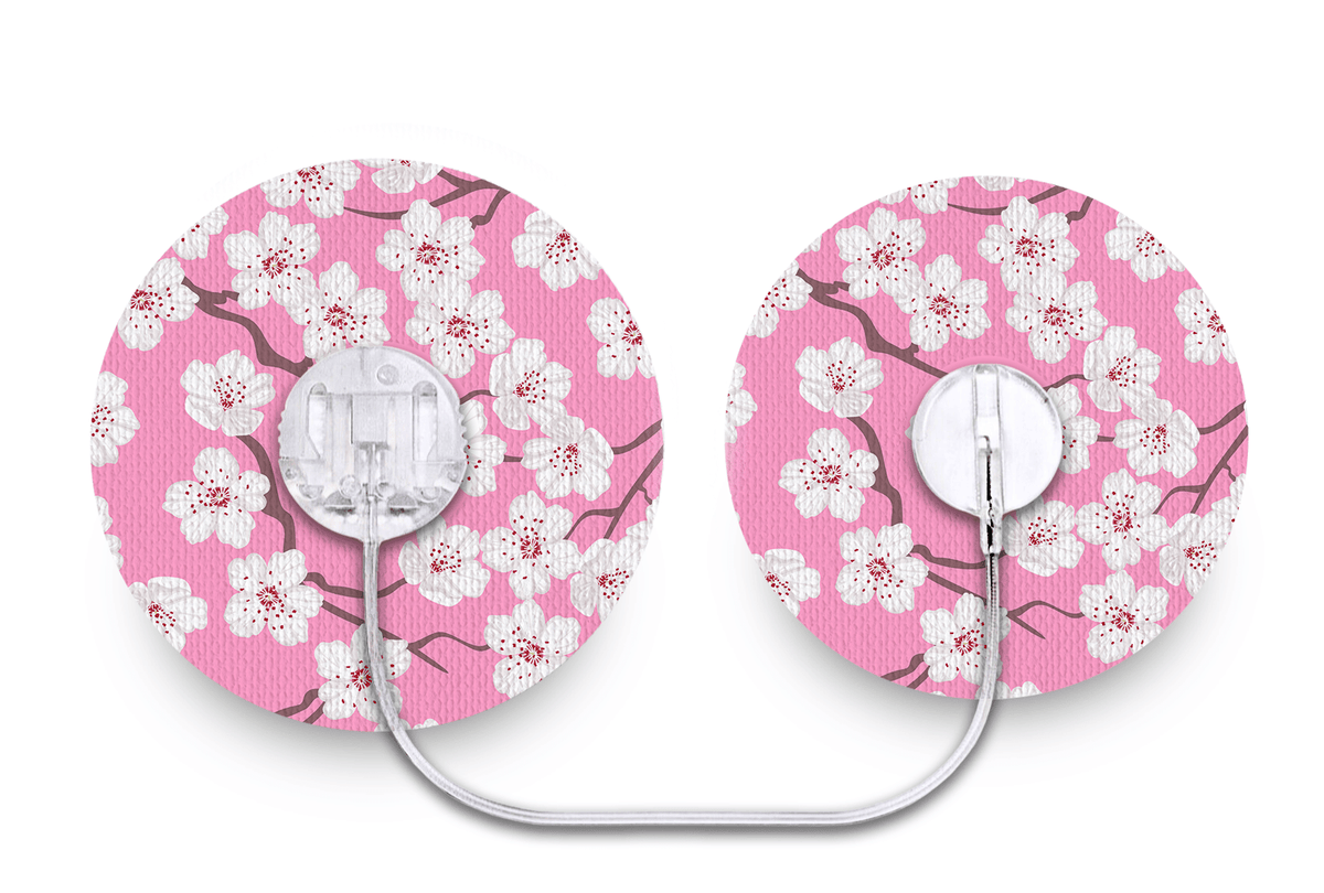 Pink Blossom Patch - Tru - Steel for Single diabetes supplies and insulin pumps