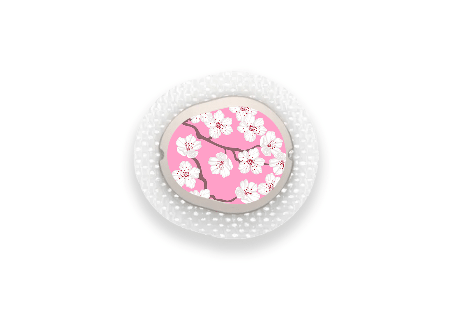 Pink Blossom Sticker for Dexcom G7 / One+ Sensor diabetes supplies and insulin pumps