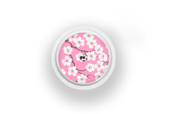Pink Blossom Sticker for Freestyle Libre 1, 2, or 2+ diabetes supplies and insulin pumps