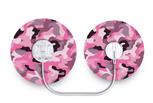 Pink Camo Patch - Tru - Steel for Single diabetes supplies and insulin pumps