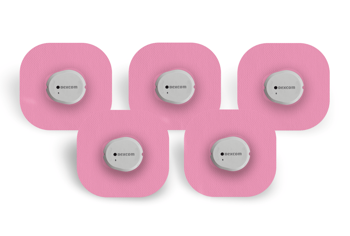 Pink Classic Pack for Dexcom G7 / One+ diabetes supplies and insulin pumps