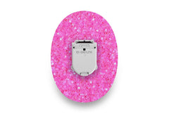 Pink Glitter Patch - 20 Pack for Glucomen Day diabetes supplies and insulin pumps