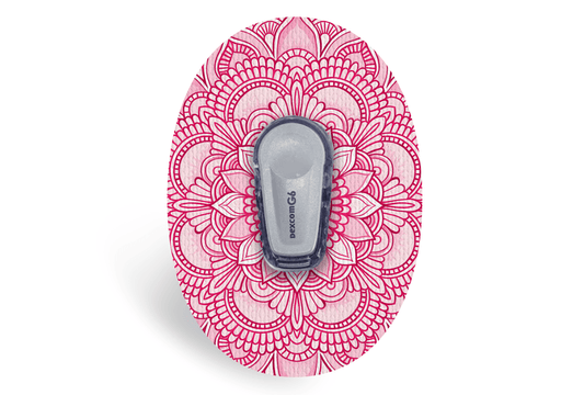 Pink Mandala Patch - Dexcom G6 / One for Single diabetes supplies and insulin pumps