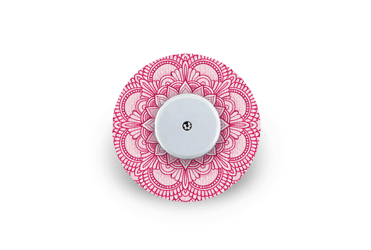 Pink Mandala Patch - Freestyle Libre for Single diabetes supplies and insulin pumps