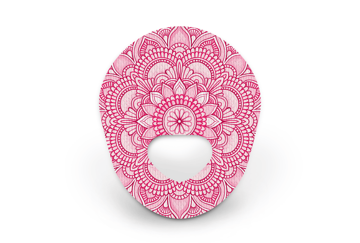 Pink Mandala Patch - Guardian Enlite for Single diabetes supplies and insulin pumps