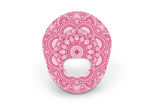Pink Mandala Patch - Guardian Enlite for Single diabetes supplies and insulin pumps