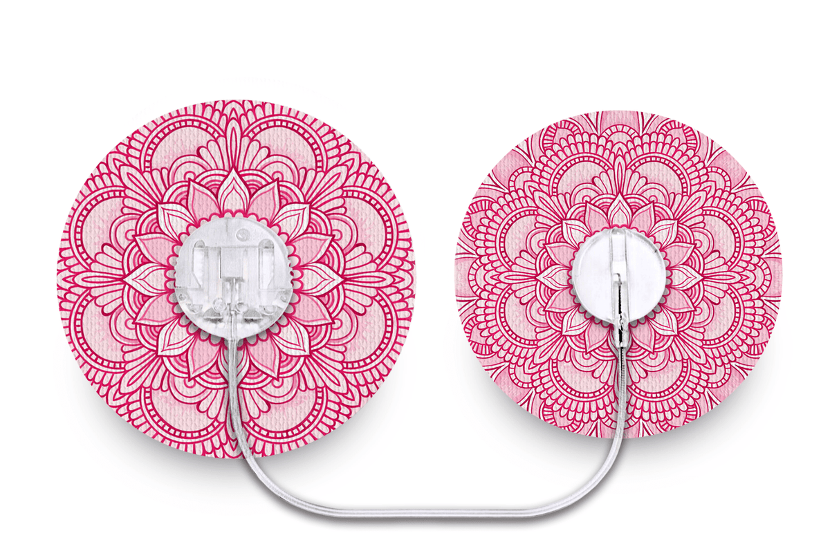 Pink Mandala Patch - Minimed Sure - T for Single diabetes supplies and insulin pumps