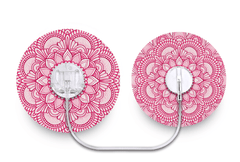 Pink Mandala Patch - Minimed Sure - T for Single diabetes supplies and insulin pumps