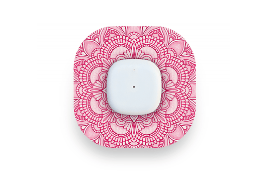Pink Mandala Patch - Simplera for Single diabetes supplies and insulin pumps