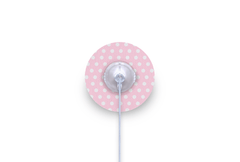 Pink Polka Dot Patch for Freestyle Libre 2 diabetes supplies and insulin pumps