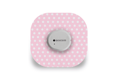 Pink Polka Dot Patch for Freestyle Libre 2 diabetes supplies and insulin pumps