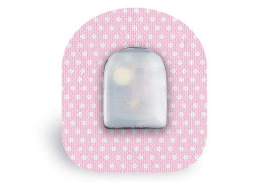 Pink Polka Dot Patch for Freestyle Libre 2 diabetes supplies and insulin pumps