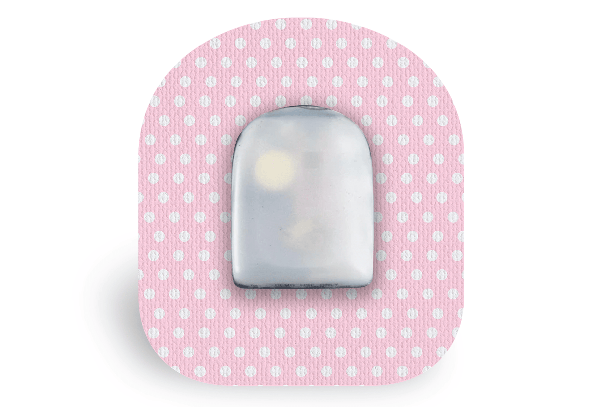 Pink Polka Dot Patch - For Omnipod® for Omnipod diabetes supplies and insulin pumps