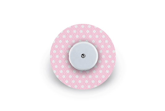 Pink Polka Dot Patch - Freestyle Libre for Freestyle Libre diabetes supplies and insulin pumps