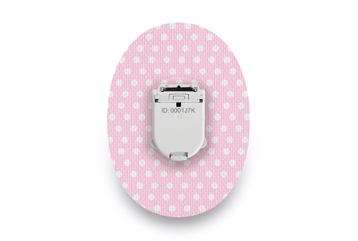 Pink Polka Dot Patch - Glucomen Day for Single diabetes supplies and insulin pumps