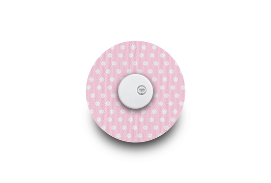 Pink Polka Dot Patch - Libre 3 for Single diabetes supplies and insulin pumps