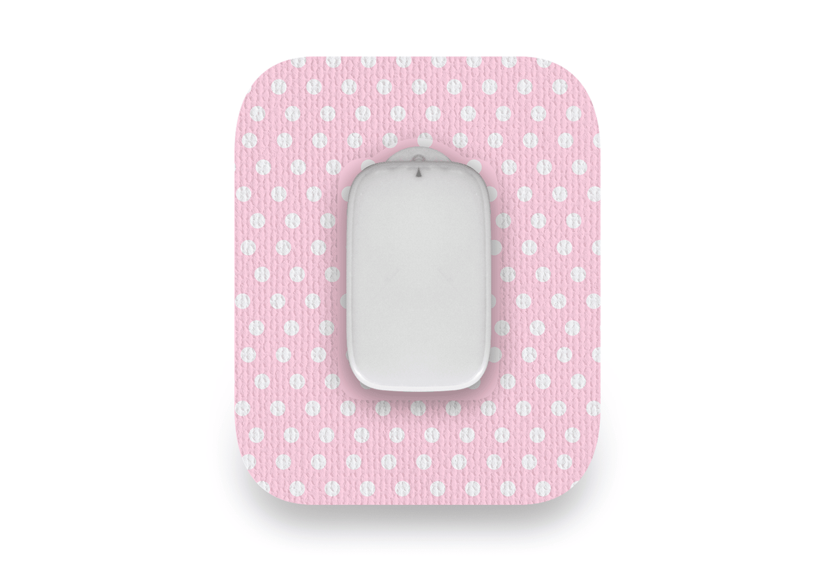 Pink Polka Dot Patch - Medtrum CGM for Single diabetes supplies and insulin pumps