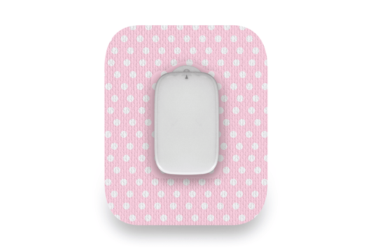 Pink Polka Dot Patch - Medtrum CGM for Single diabetes supplies and insulin pumps