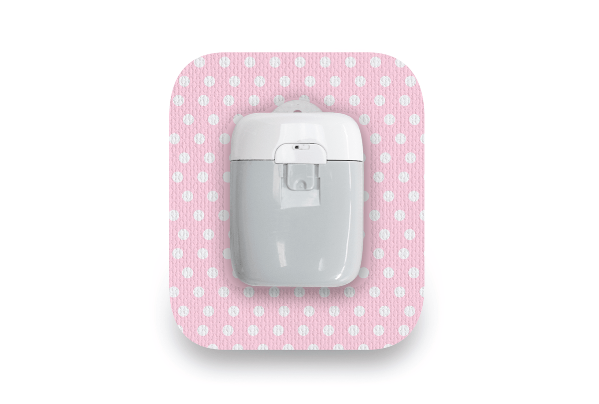 Pink Polka Dot Patch - Medtrum Pump for Single diabetes supplies and insulin pumps