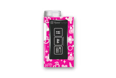 Pink Power Sticker for Novopen 4, 5, 6, or Echo diabetes supplies and insulin pumps