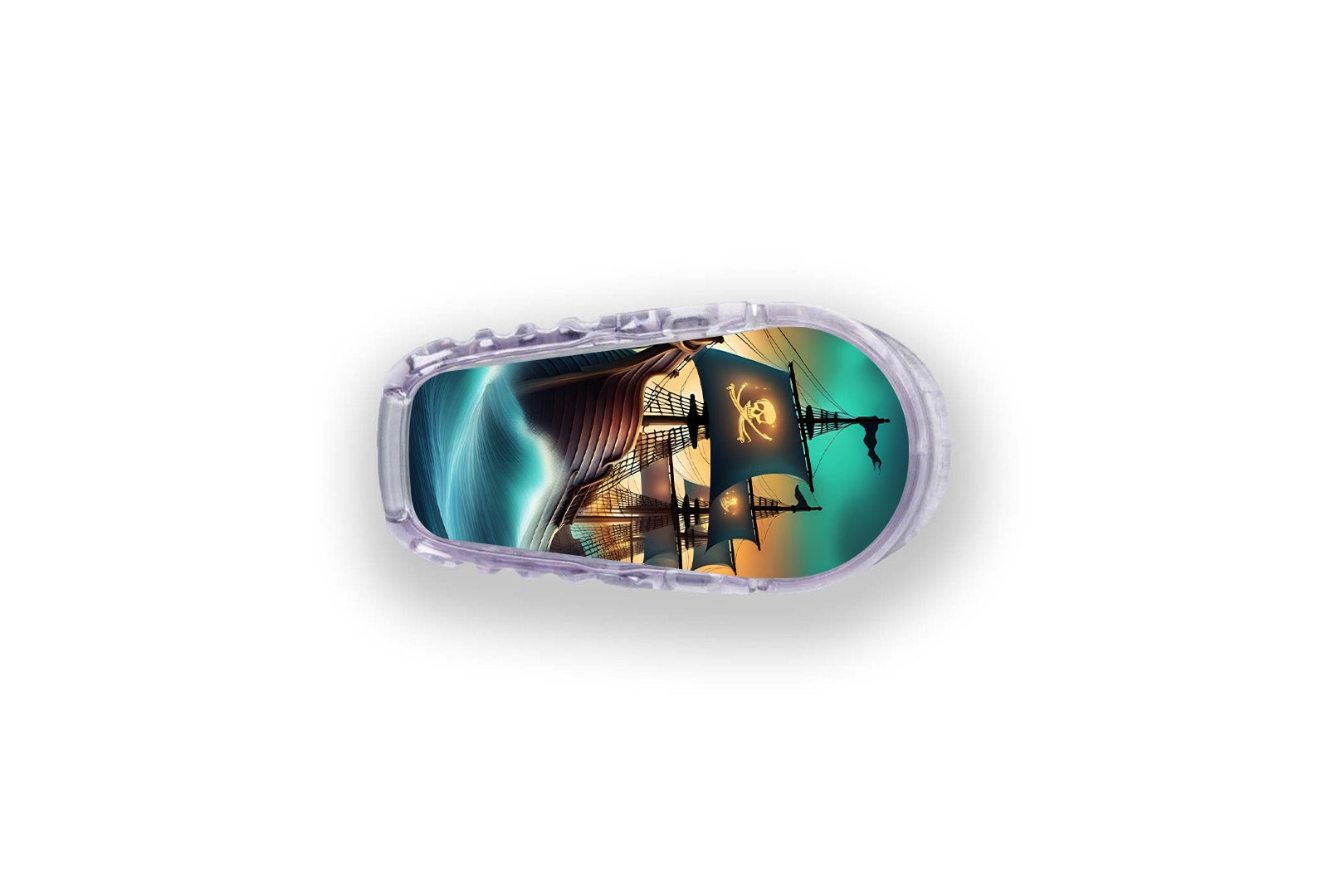 Pirate Ship Sticker for Novopen 4, 5, 6, or Echo diabetes supplies and insulin pumps