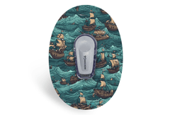 Pirate Ships Patch - Dexcom G6 / One for Single diabetes supplies and insulin pumps