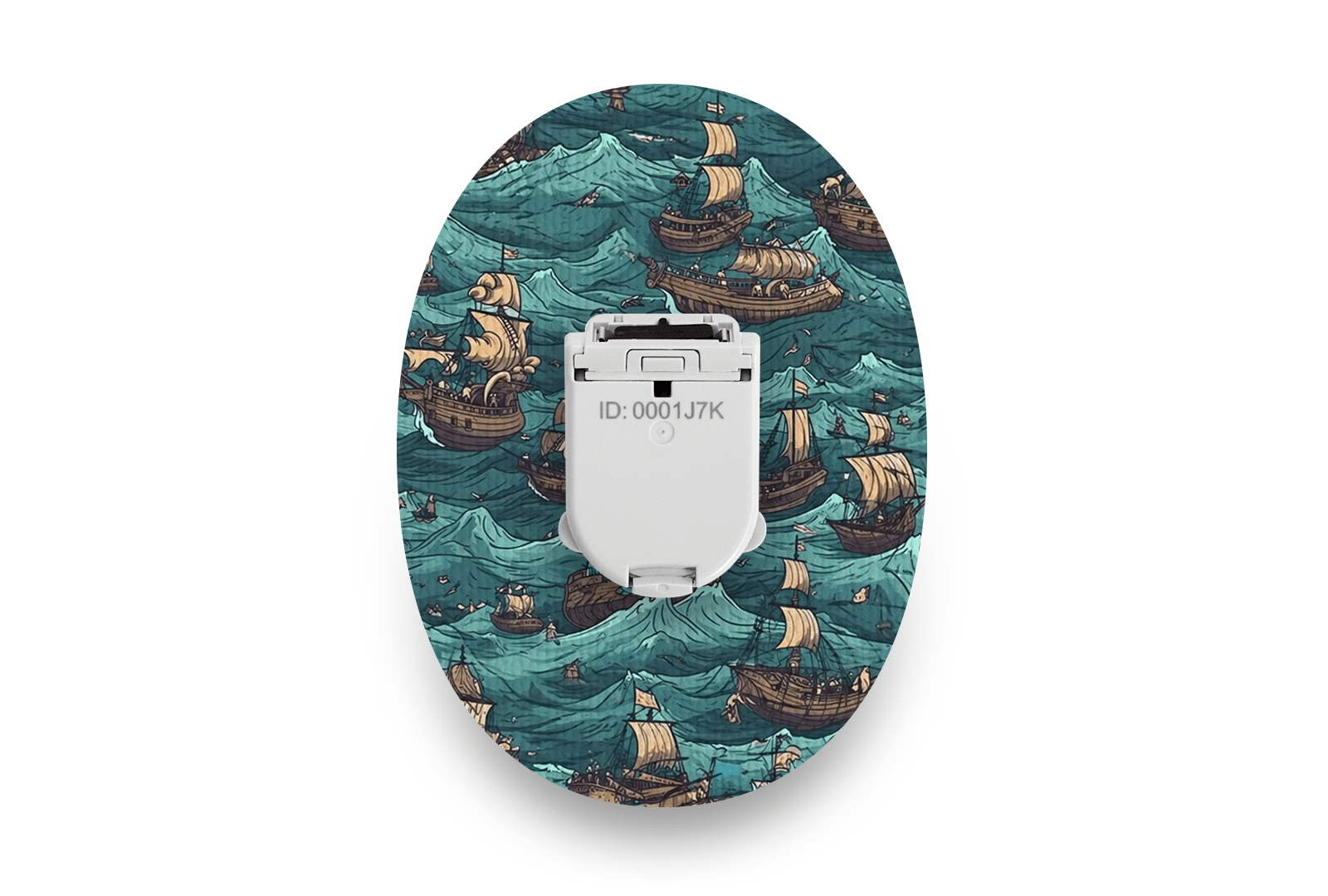 Pirate Ships Patch for Glucomen Day diabetes supplies and insulin pumps