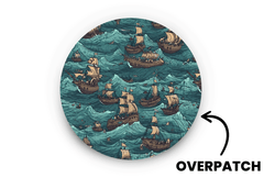 Pirate Ships Patch for Generic Overpatch diabetes supplies and insulin pumps