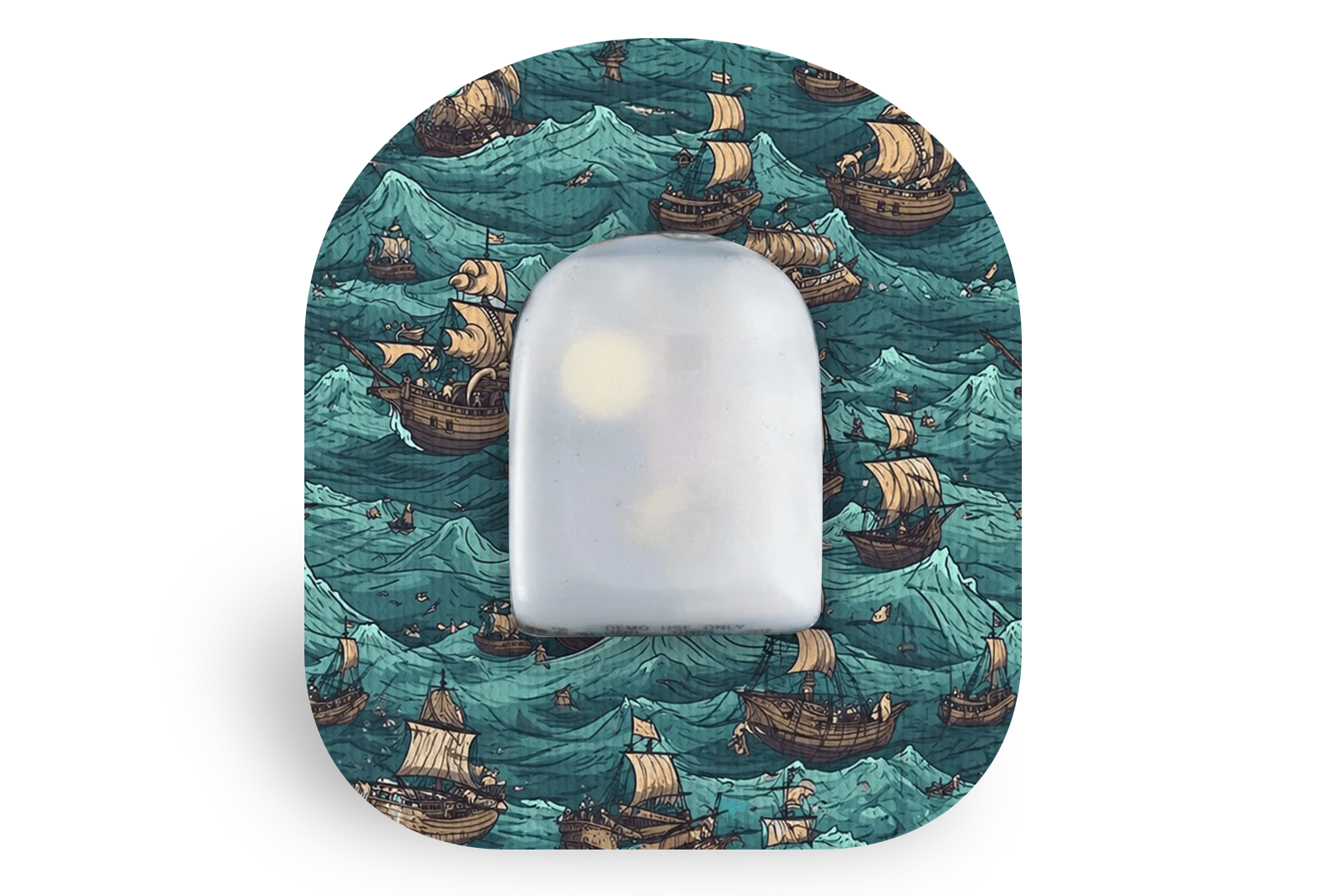 Pirate Ships Patch - For Omnipod® for Single diabetes supplies and insulin pumps