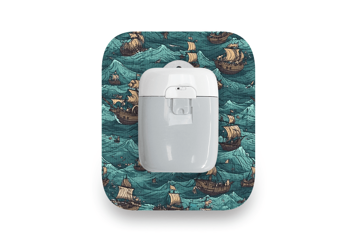 Pirate Ships Patch - Medtrum Pump for Single diabetes supplies and insulin pumps