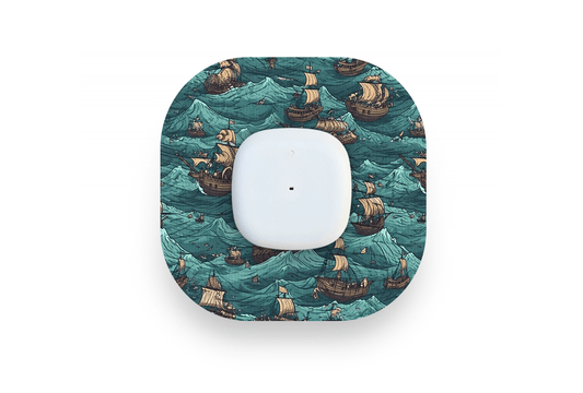 Pirate Ships Patch - Simplera for Single diabetes supplies and insulin pumps