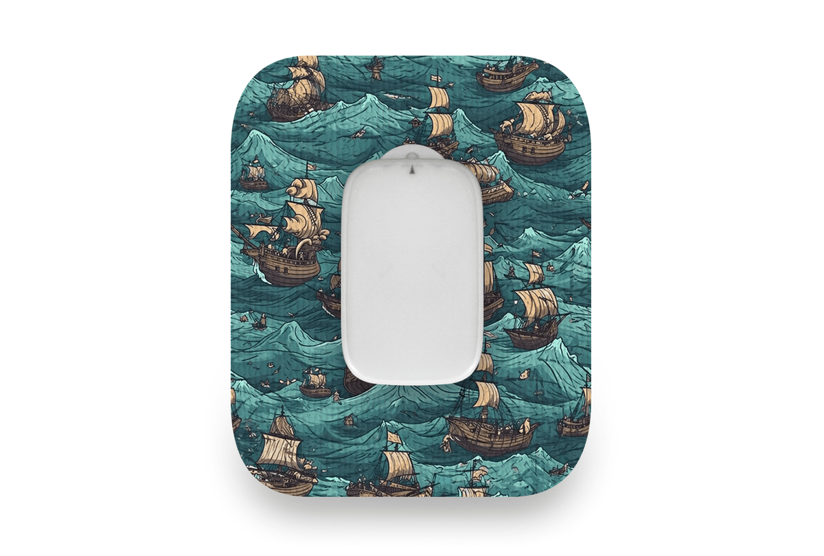 Pirate Ships Patch - TouchCare® Nano CGM for Single diabetes supplies and insulin pumps